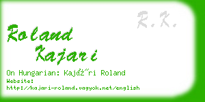 roland kajari business card